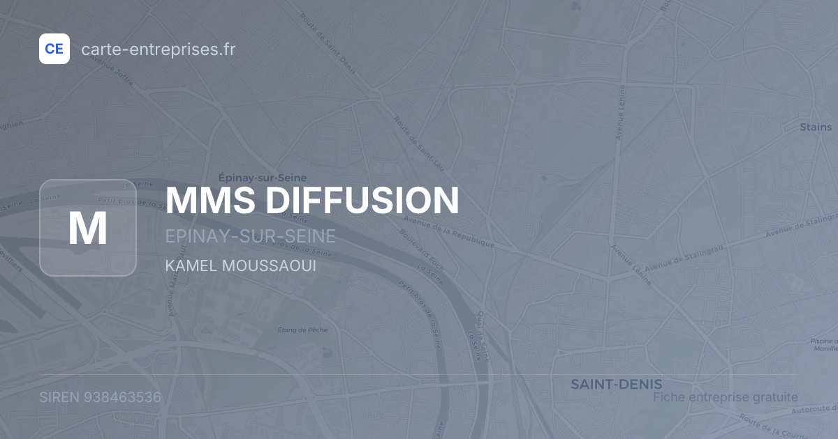 MMS DIFFUSION — 938463536 — fiche entreprise