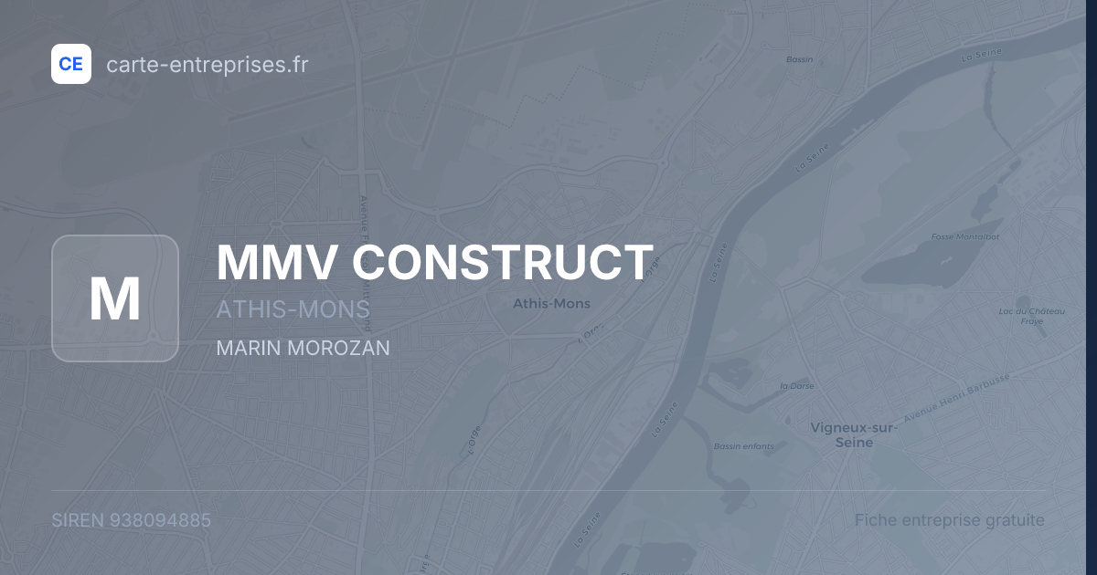 MMV CONSTRUCT — 938094885 — fiche entreprise