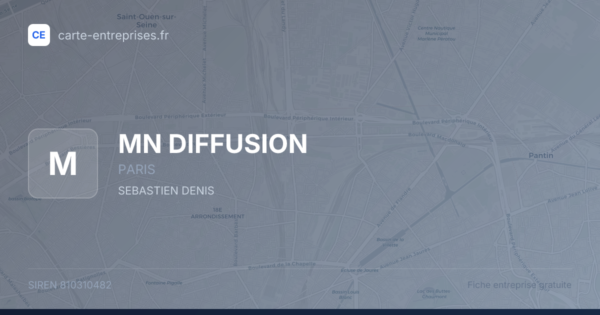 MN DIFFUSION — 810310482 — fiche entreprise