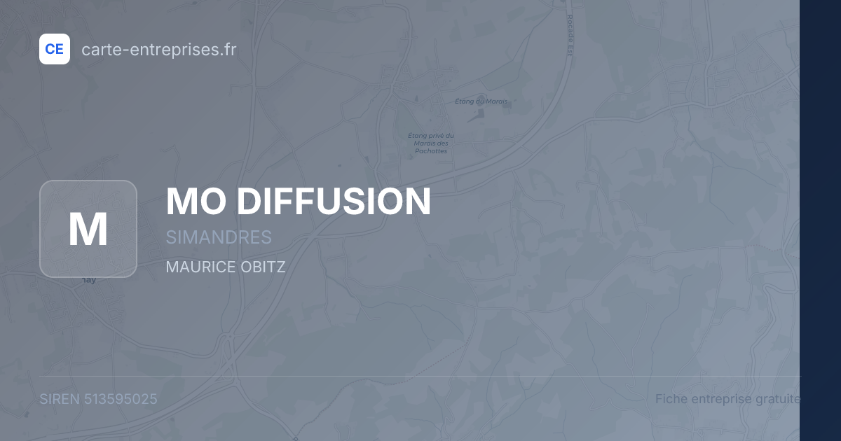 MO DIFFUSION — 513595025 — fiche entreprise
