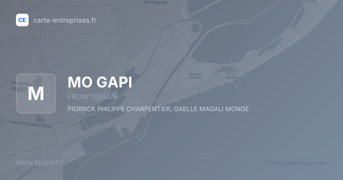 MO GAPI — 929042117 — fiche entreprise