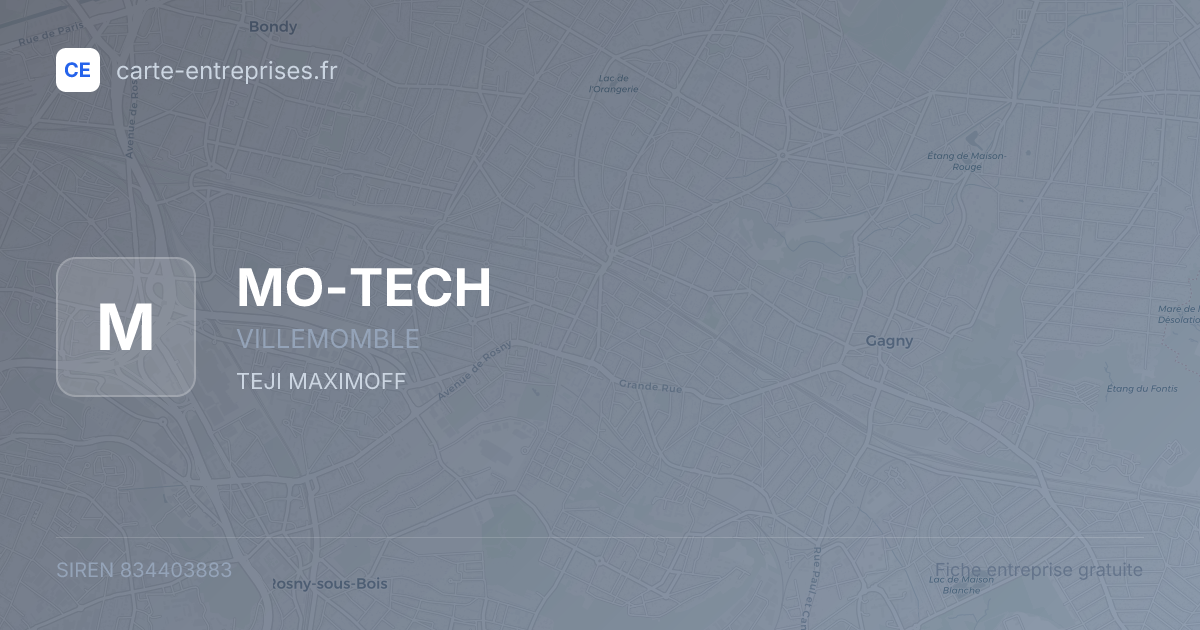 MO-TECH — 834403883 — fiche entreprise