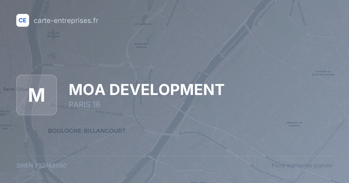 MOA DEVELOPMENT — 792748980 — fiche entreprise