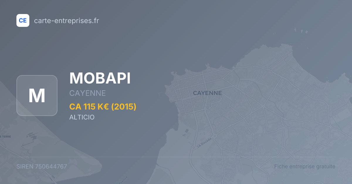 MOBAPI — 750644767 — fiche entreprise