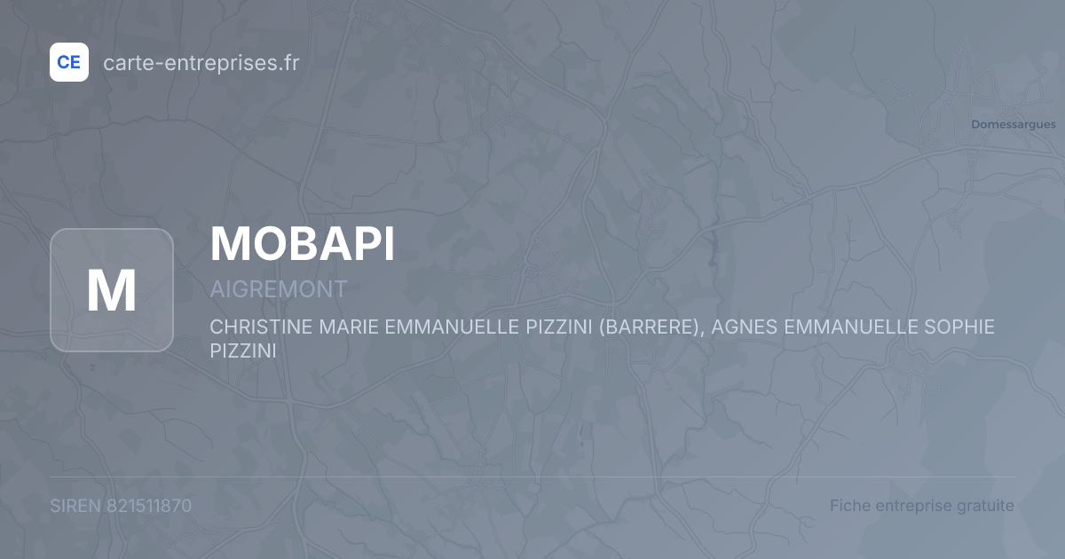MOBAPI — 821511870 — fiche entreprise
