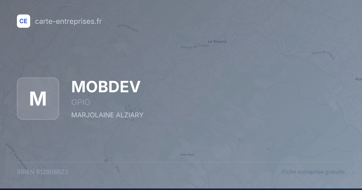 MOBDEV — 812908622 — fiche entreprise
