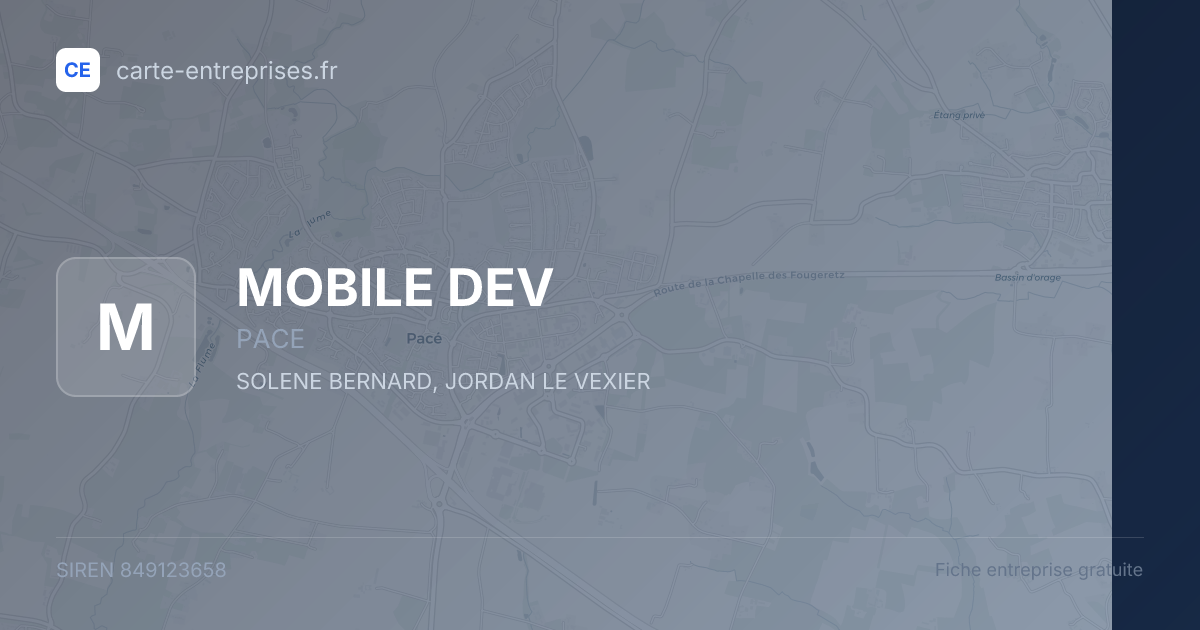 MOBILE DEV — 849123658 — fiche entreprise