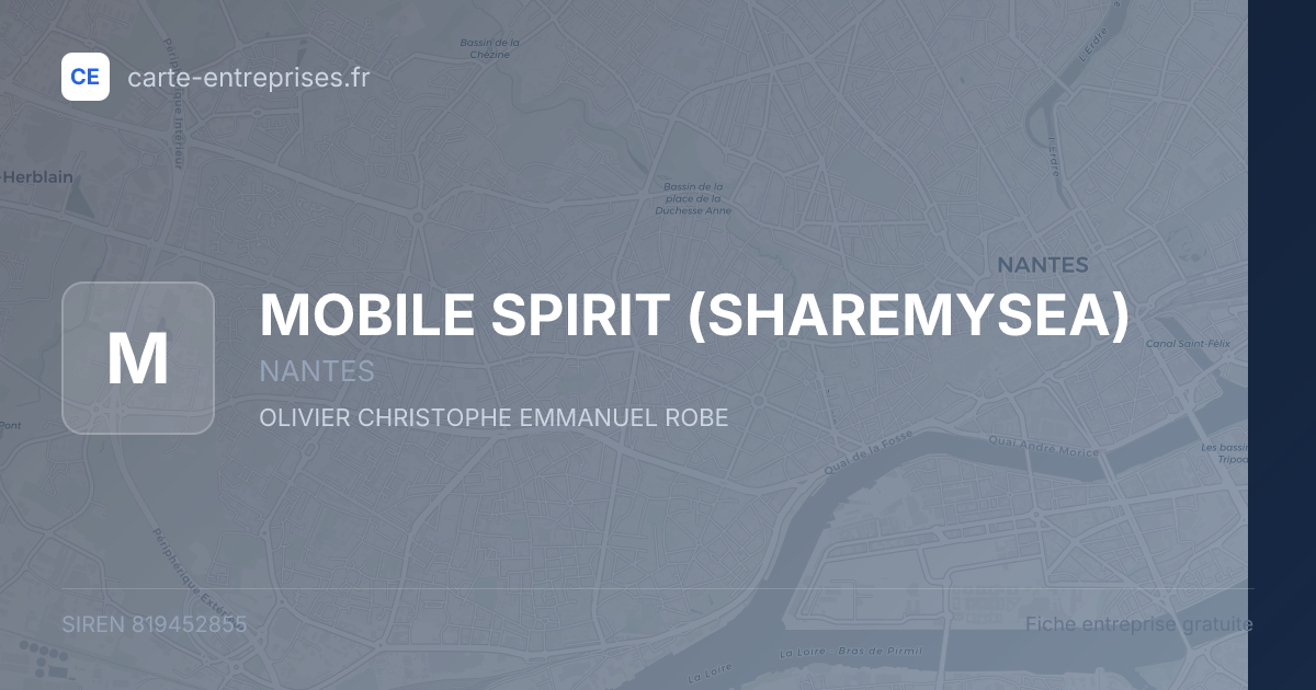 MOBILE SPIRIT (SHAREMYSEA) — 819452855 — fiche entreprise