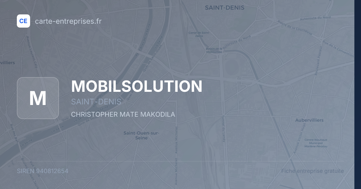 MOBILSOLUTION — 940812654 — fiche entreprise