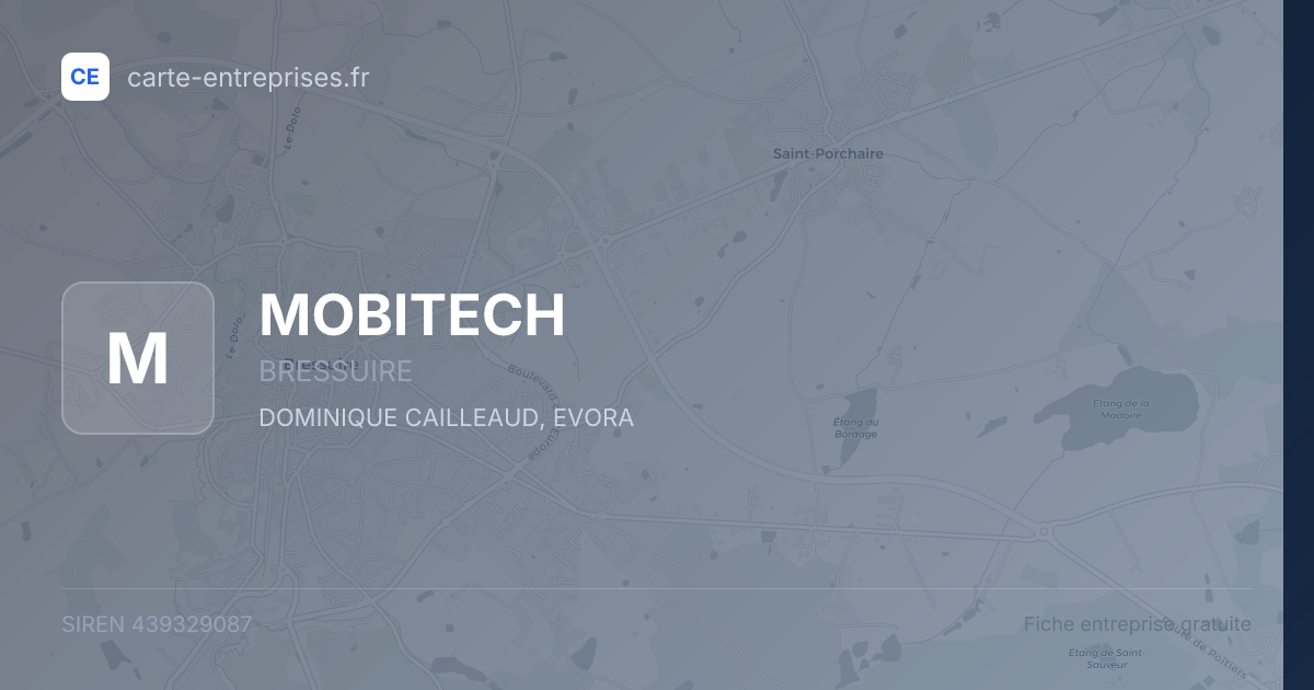 MOBITECH — 439329087 — fiche entreprise