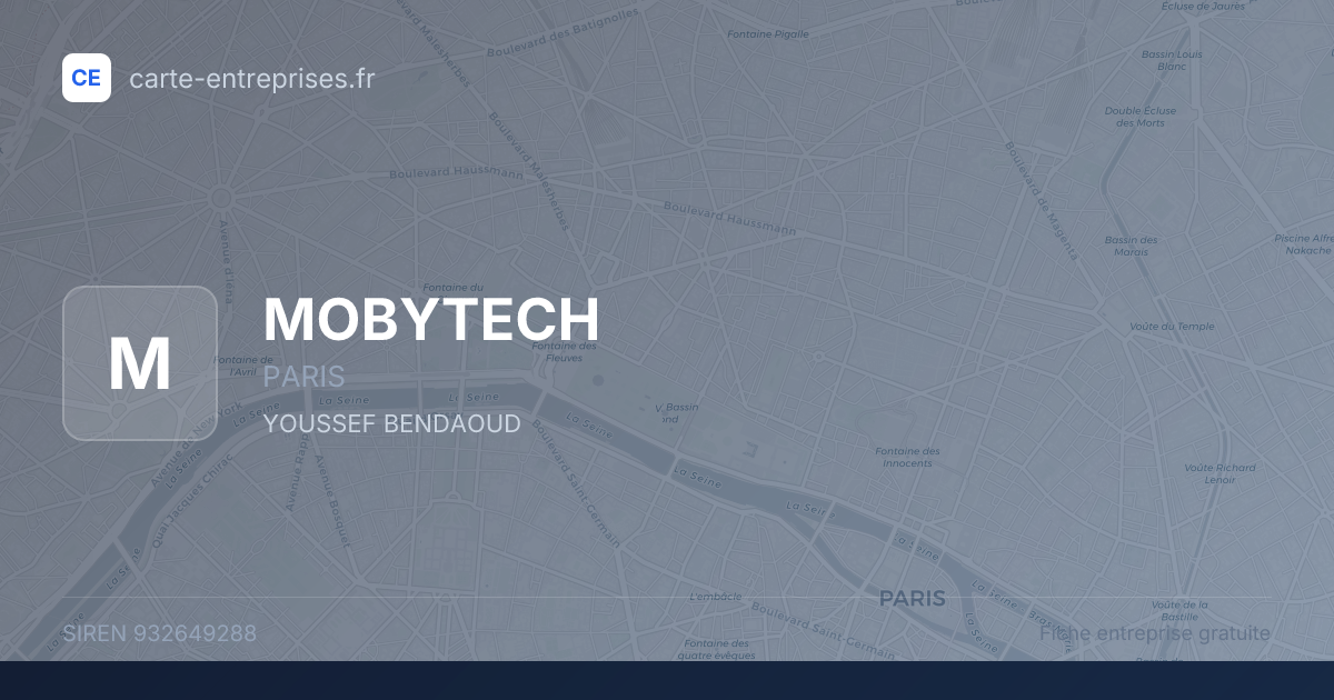 MOBYTECH — 932649288 — fiche entreprise
