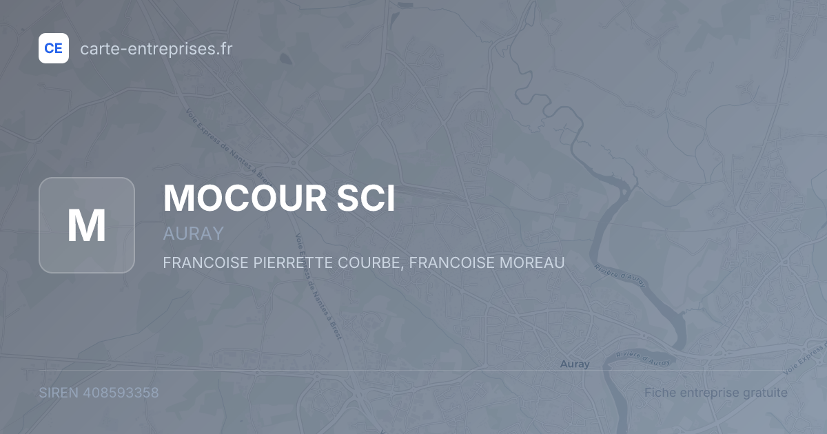 MOCOUR SCI — 408593358 — fiche entreprise