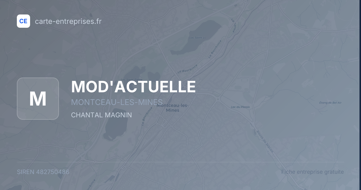 MOD'ACTUELLE — 482750486 — fiche entreprise