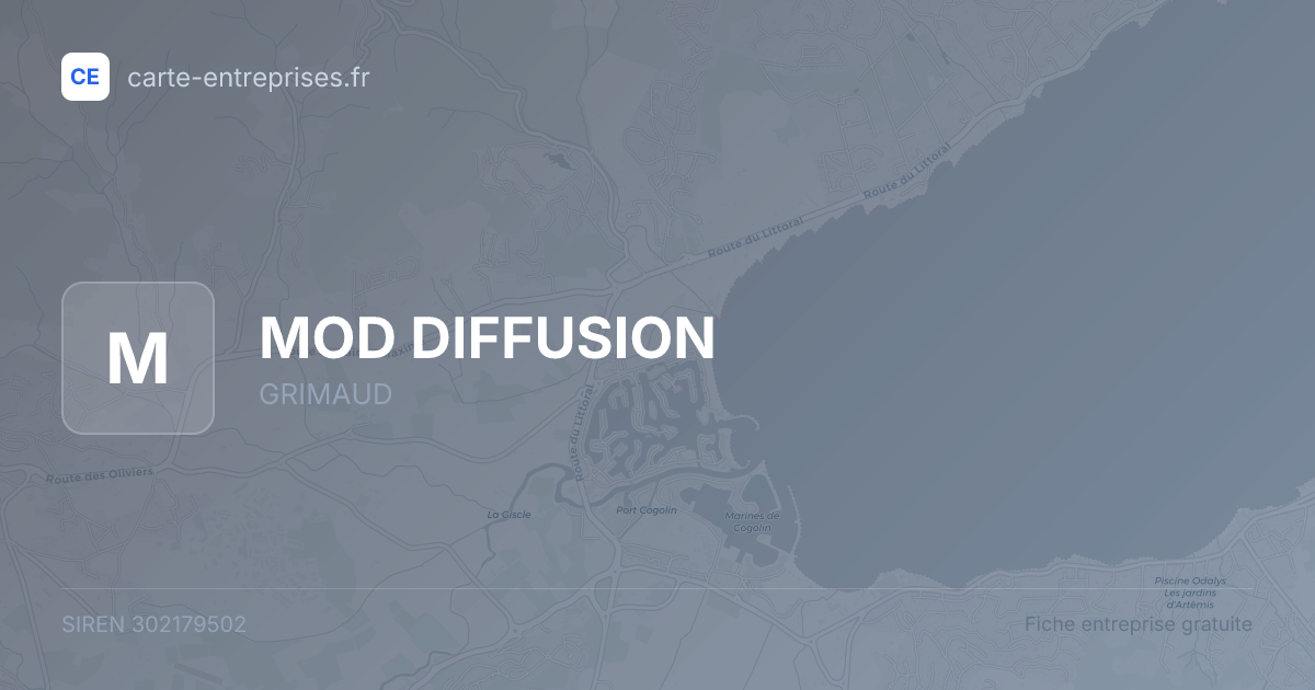 MOD DIFFUSION — 302179502 — fiche entreprise