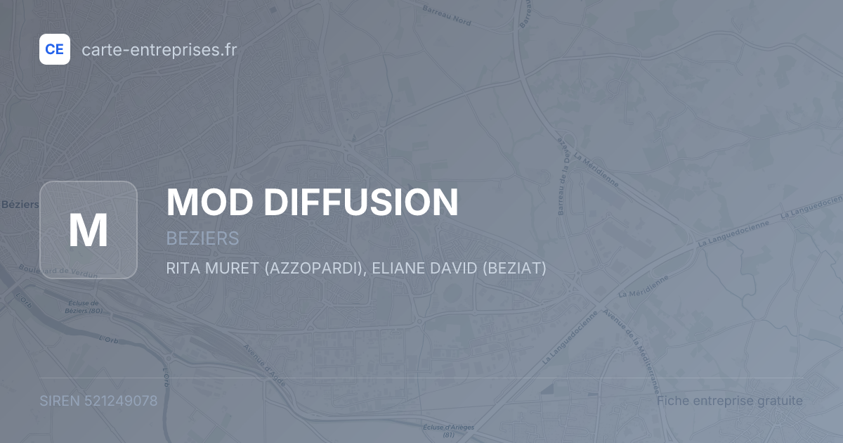 MOD DIFFUSION — 521249078 — fiche entreprise