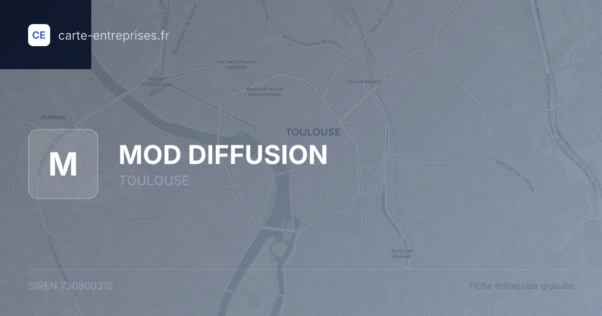 MOD DIFFUSION — 730800315 — fiche entreprise