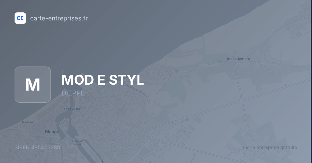 MOD E STYL — 495403289 — fiche entreprise
