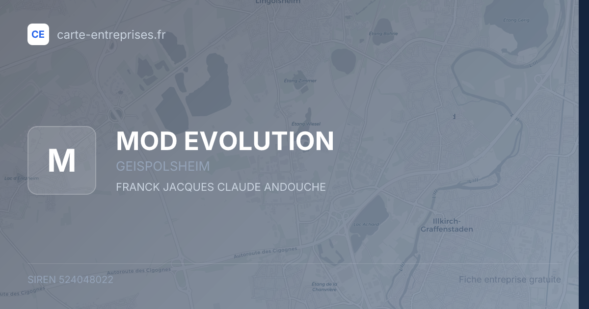 MOD EVOLUTION — 524048022 — fiche entreprise