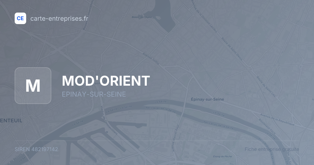 MOD'ORIENT — 482197142 — fiche entreprise
