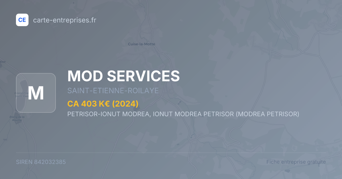 MOD SERVICES — 842032385 — fiche entreprise