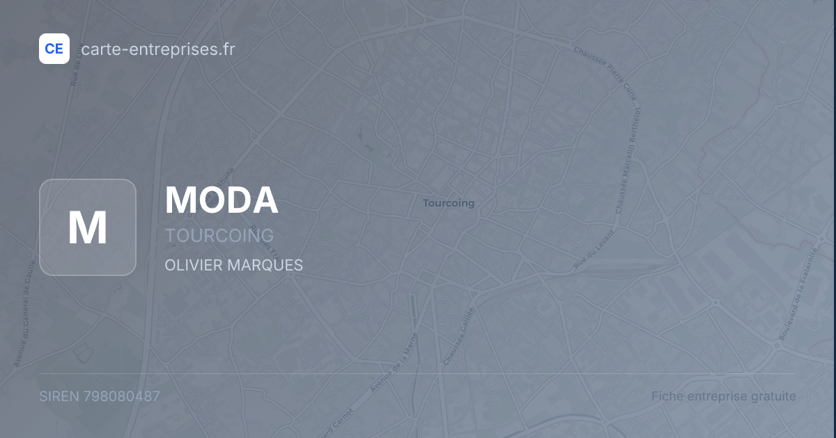 MODA — 798080487 — fiche entreprise
