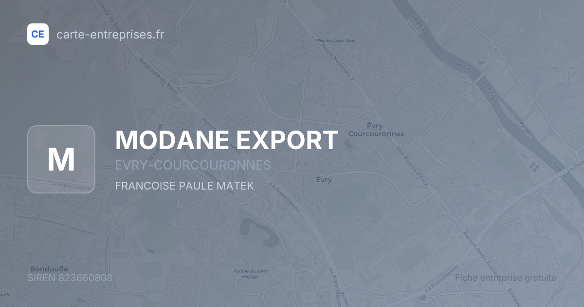 MODANE EXPORT — 823660808 — fiche entreprise