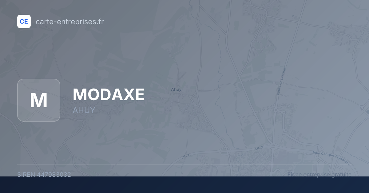 MODAXE — 447983032 — fiche entreprise