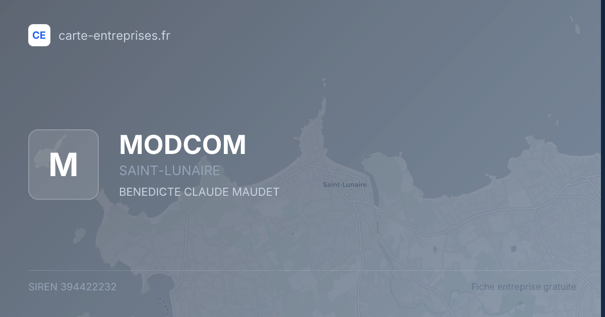 MODCOM — 394422232 — fiche entreprise