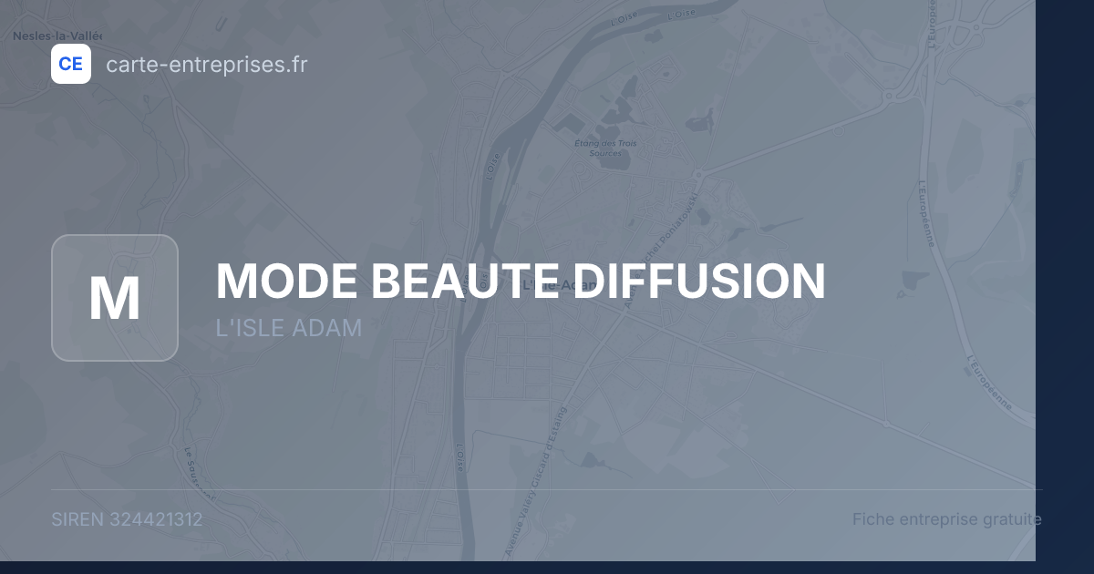 MODE BEAUTE DIFFUSION — 324421312 — fiche entreprise
