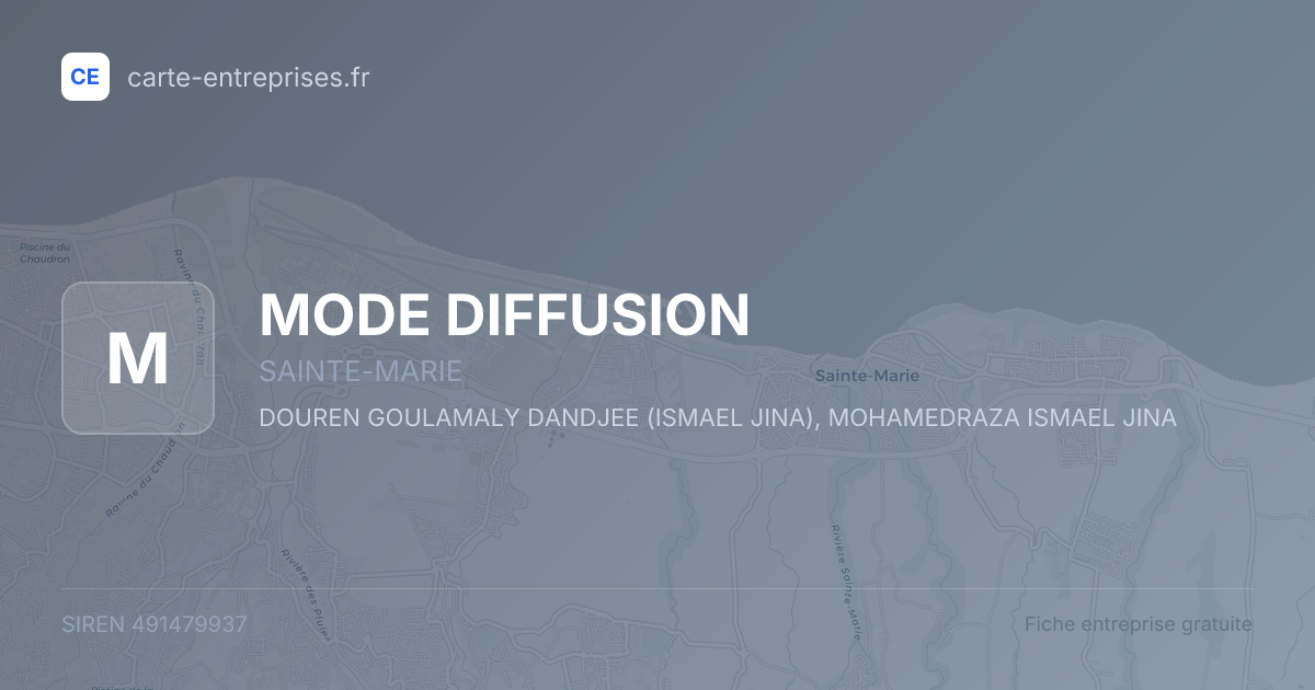 MODE DIFFUSION — 491479937 — fiche entreprise