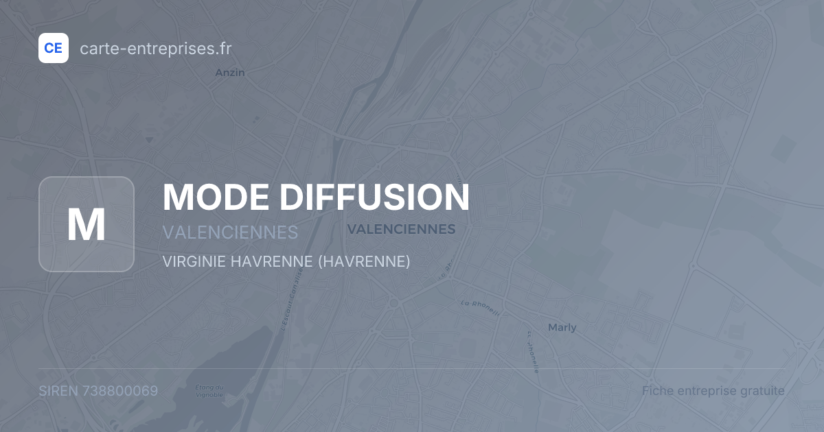 MODE DIFFUSION — 738800069 — fiche entreprise