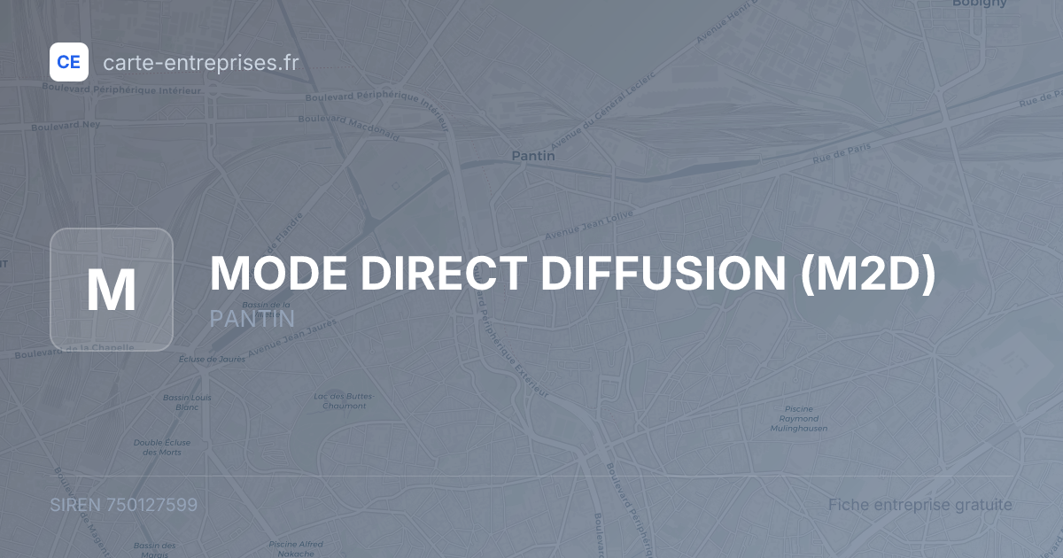MODE DIRECT DIFFUSION (M2D) — 750127599 — fiche entreprise