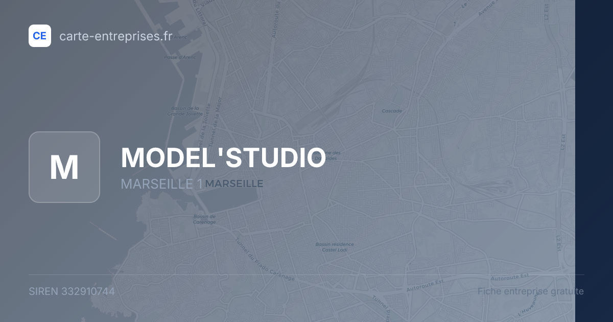 MODEL'STUDIO — 332910744 — fiche entreprise