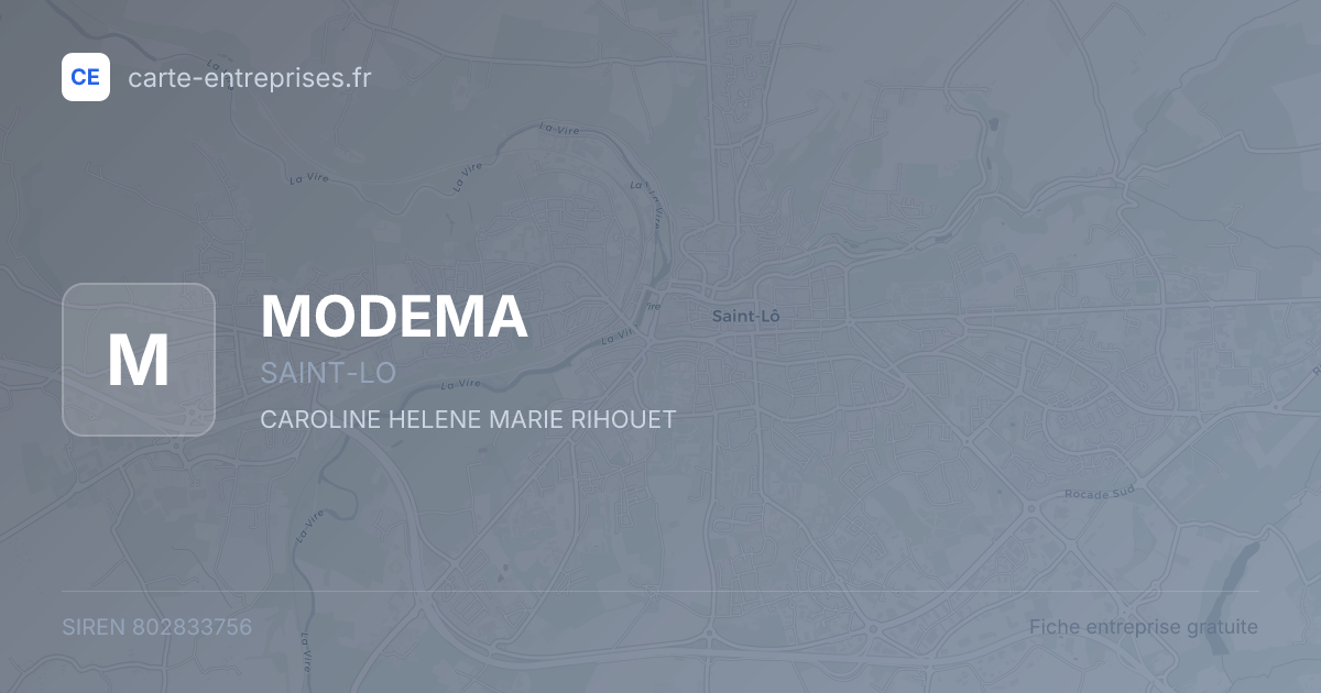 MODEMA — 802833756 — fiche entreprise