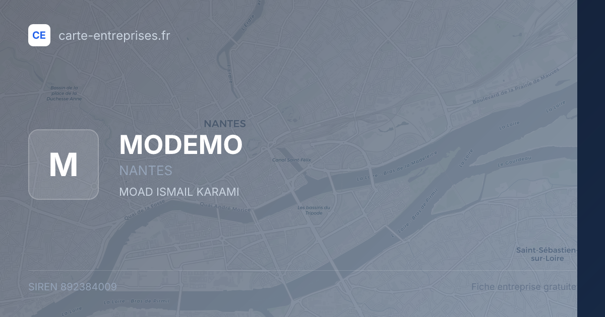 MODEMO — 892384009 — fiche entreprise