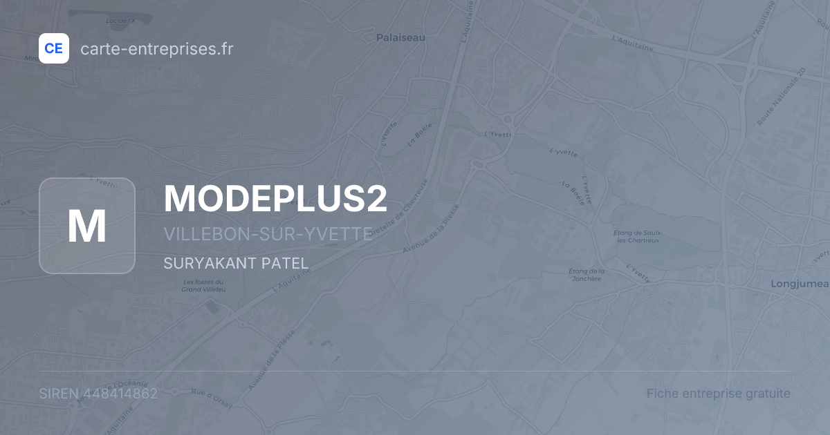 MODEPLUS2 — 448414862 — fiche entreprise
