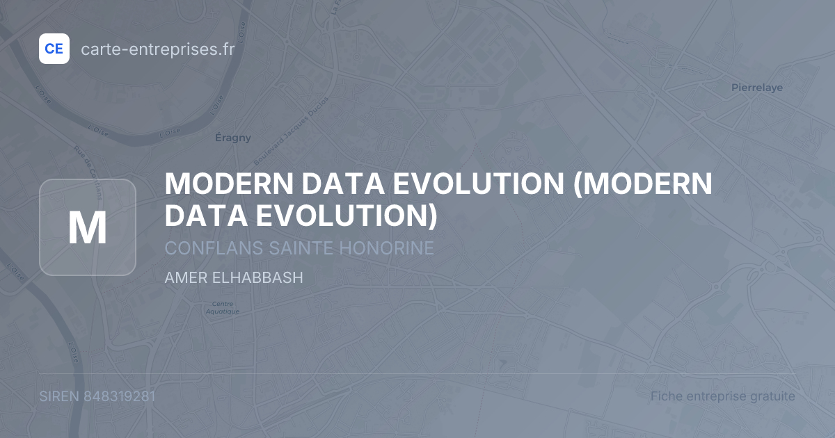 MODERN DATA EVOLUTION — 848319281 — fiche entreprise