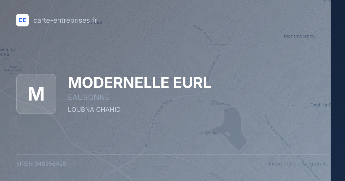 MODERNELLE EURL — 948556428 — fiche entreprise