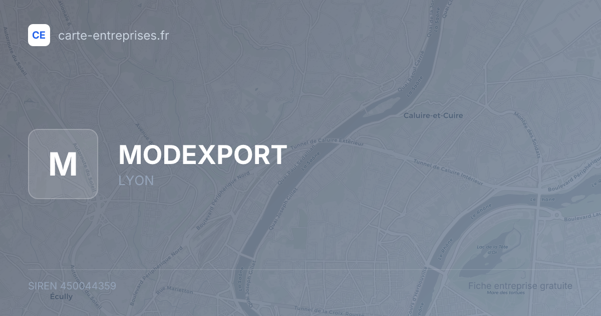 MODEXPORT — 450044359 — fiche entreprise