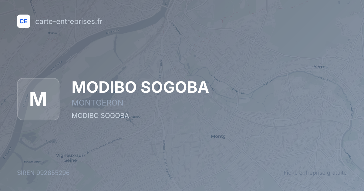 MODIBO SOGOBA — 992855296 — fiche entreprise