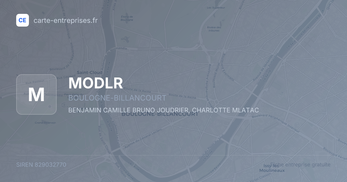 MODLR — 829032770 — fiche entreprise