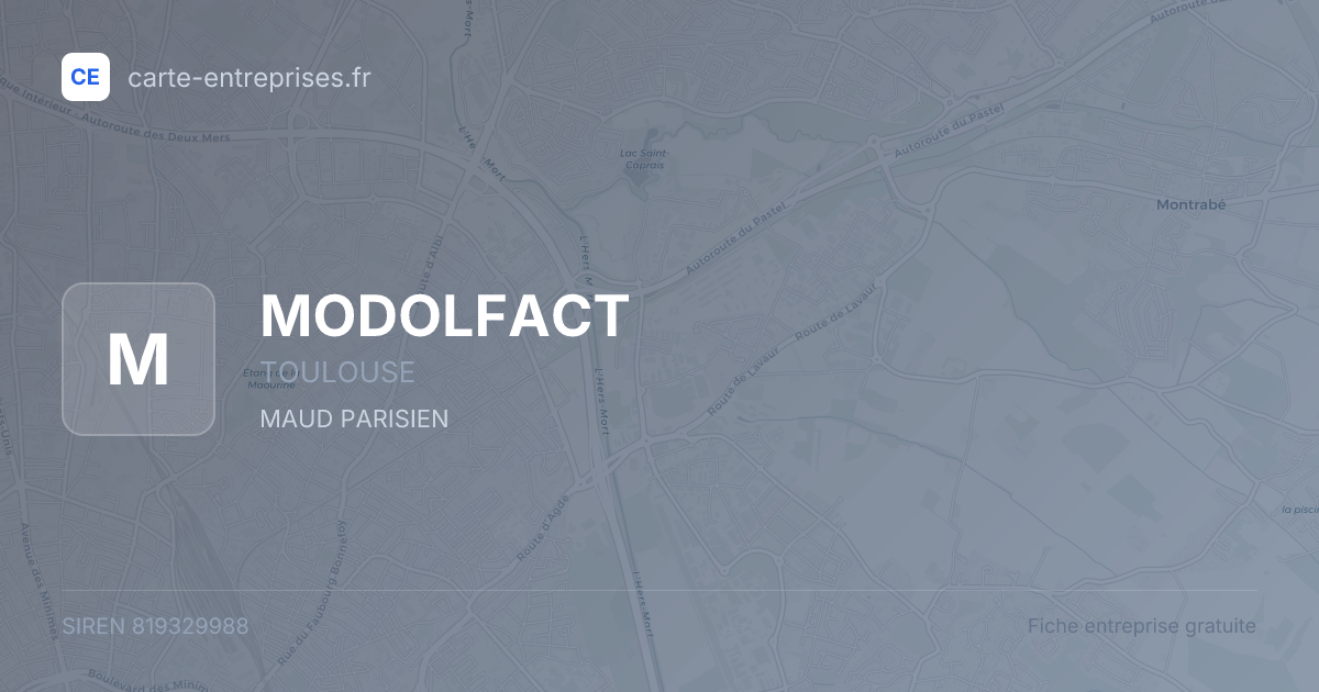 MODOLFACT — 819329988 — fiche entreprise
