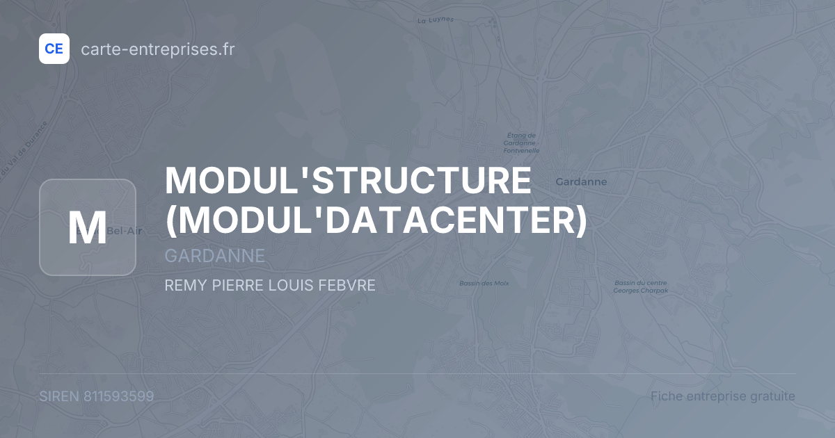 MODUL'STRUCTURE (MODUL'DATACENTER) — 811593599 — fiche entreprise