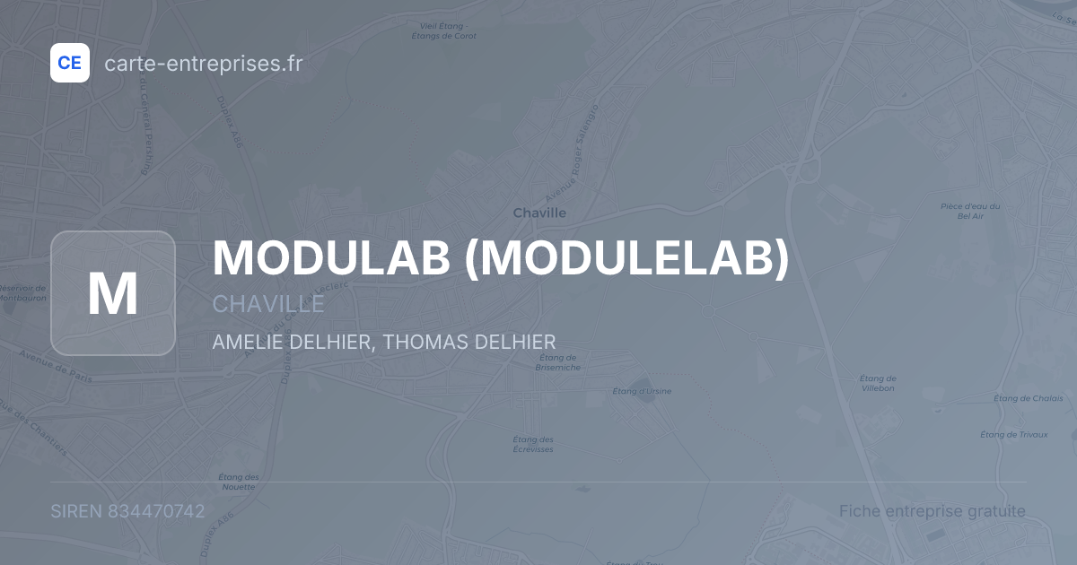 MODULAB (MODULELAB) — 834470742 — fiche entreprise