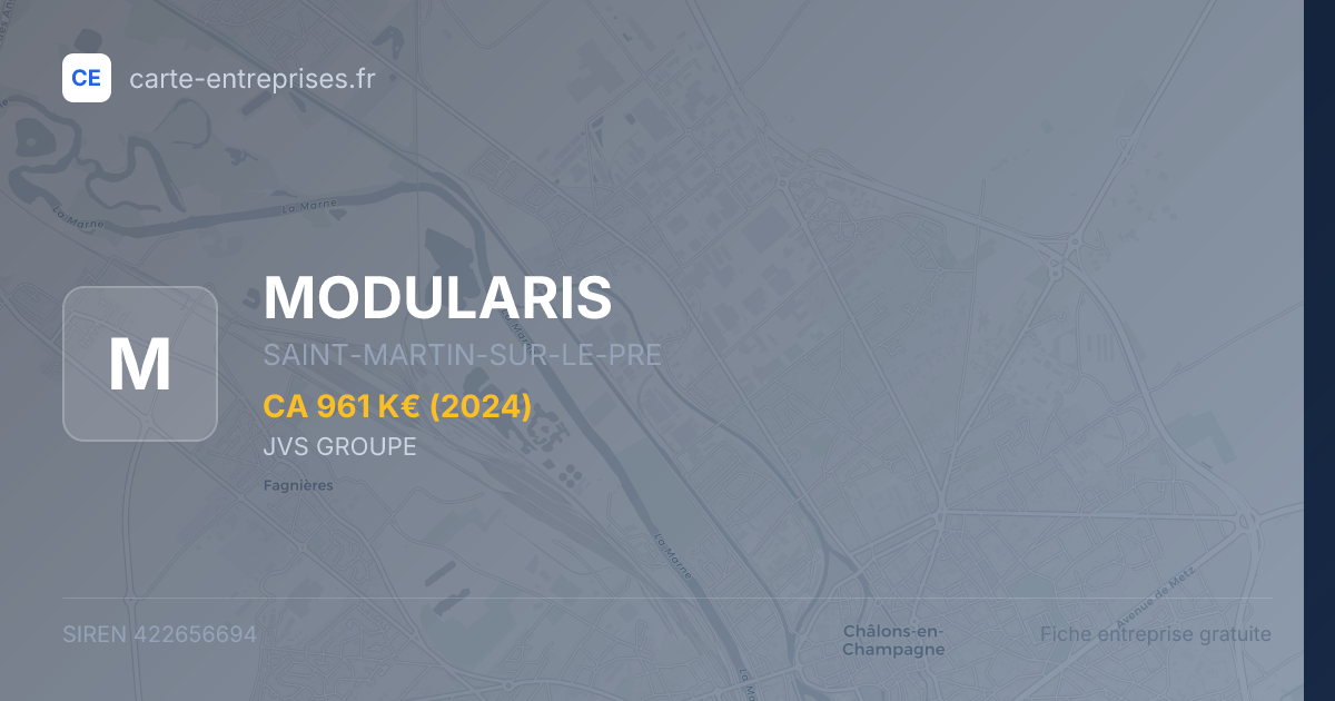 MODULARIS — 422656694 — fiche entreprise