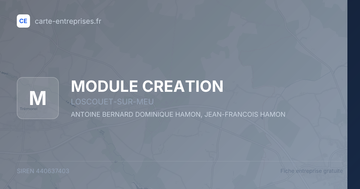 MODULE CREATION — 440637403 — fiche entreprise