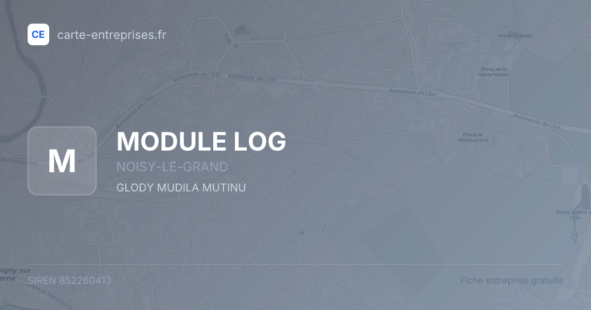 MODULE LOG — 852260413 — fiche entreprise