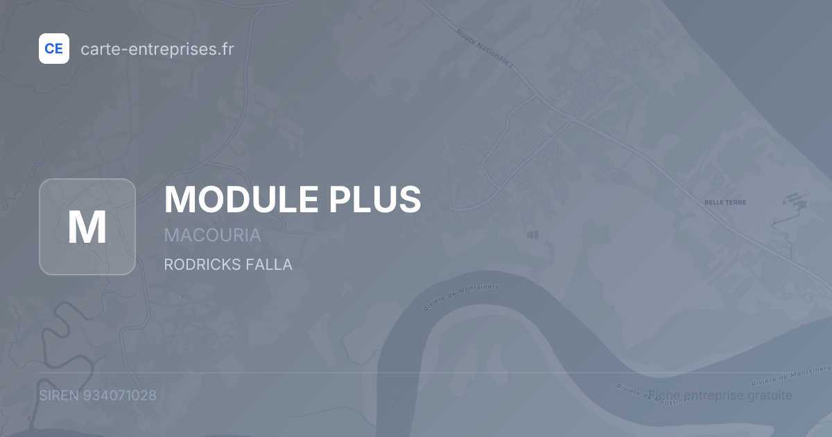 MODULE PLUS — 934071028 — fiche entreprise