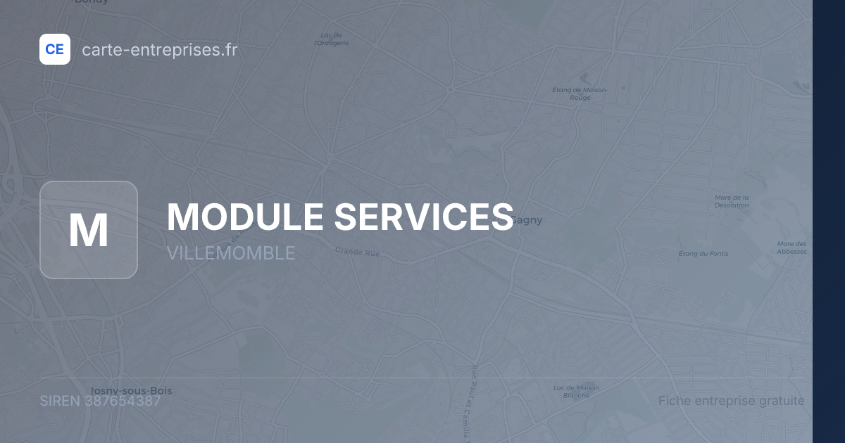 MODULE SERVICES — 387654387 — fiche entreprise
