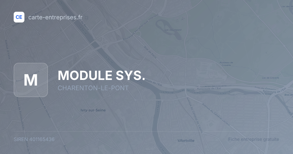 MODULE SYS. — 401165436 — fiche entreprise
